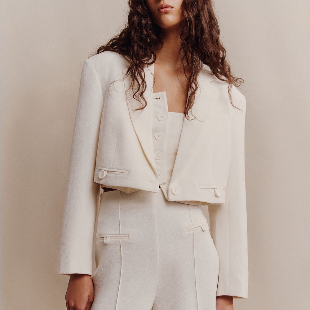 Shona Joy Amura Cropped Blazer
